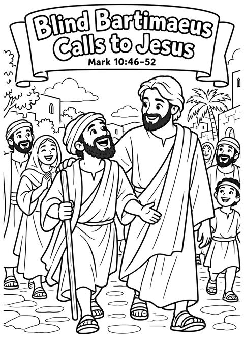 Blind Bartimaeus Calls to Jesus