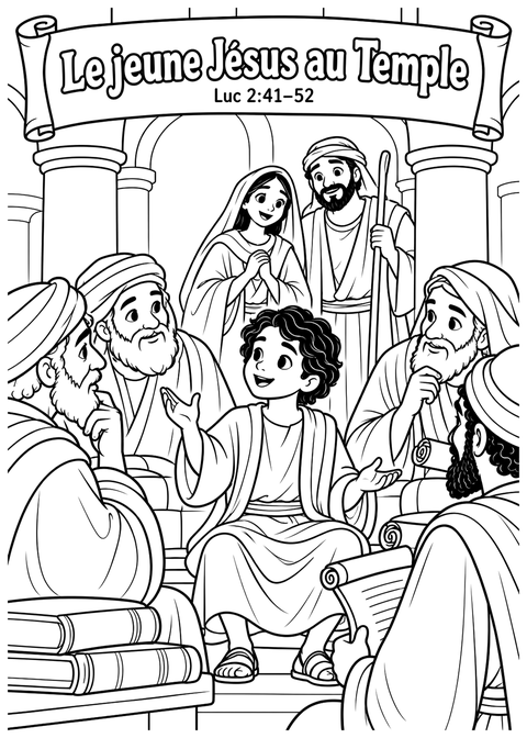 Le jeune Jésus au Temple