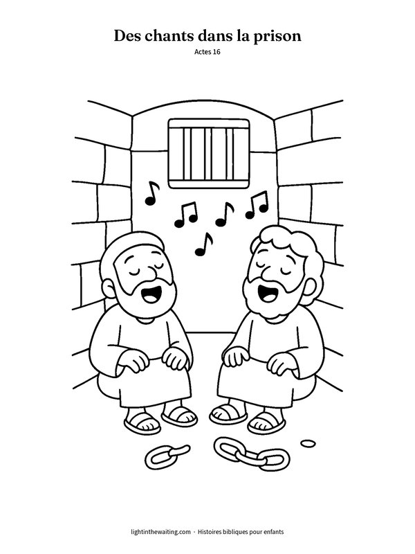 Des chants dans la prison